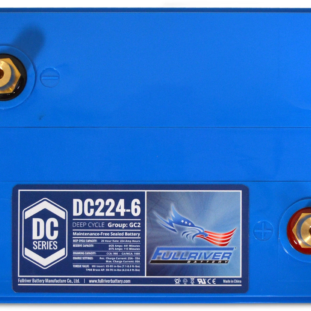 
                  
                    224Ah Fullriver Blue AGM 6 Volts
                  
                