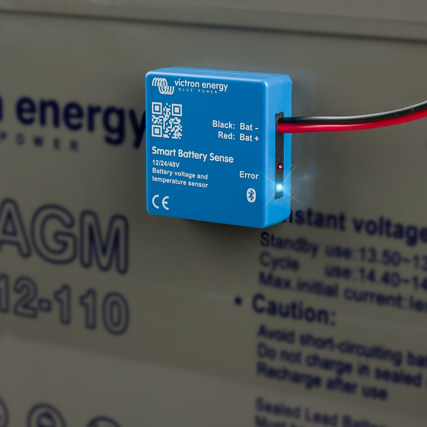 
                  
                    Sensor inteligente de batería de largo alcance (hasta 10 m)
                  
                